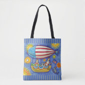 HISS N' FITZ CATS & MOUSE IN 4 JULI ZEPPELIN TOTE BAG (Voorkant)