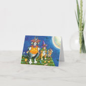 HISS N' FITZ CATS, TRICK OR TREAT GRAPPIGE HALLOWE FEESTDAGEN KAART (Voorkant)