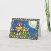HISS N' FITZ CATS, TRICK OR TREAT GRAPPIGE HALLOWE FEESTDAGEN KAART (Voorkant)