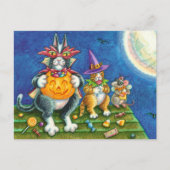HISS N' FITZ CATS, TRICK OR TREAT GRAPPIGE HALLOWE FEESTDAGENKAART (Voorkant)