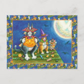 HISS N' FITZ CATS, TRICK OR TREAT GRAPPIGE HALLOWE FEESTDAGENKAART (Voorkant)