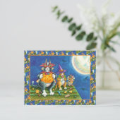 HISS N' FITZ CATS, TRICK OR TREAT GRAPPIGE HALLOWE FEESTDAGENKAART (Staand voorkant)