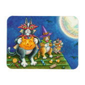 HISS N' FITZ CATS, TRICK OR TREAT GRAPPIGE HALLOWE MAGNEET (Horizontaal)