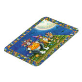 HISS N' FITZ CATS, TRICK OR TREAT GRAPPIGE HALLOWE MAGNEET (Linkerzijde)