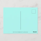 HISS N' FITZ KAT IN VERJAARDAGSKLEDING, TAART & KA BRIEFKAART (Achterkant)