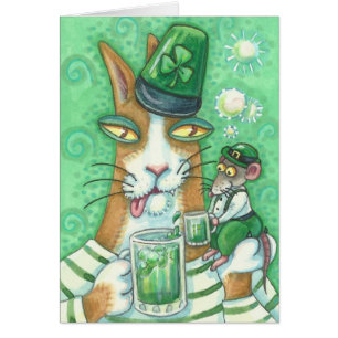 HISS N' FITZ KAT & RAT, PROOST OP GROEN BIER Blank