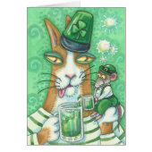 HISS N' FITZ KAT & RAT, PROOST OP GROEN BIER Blank (Voorkant)
