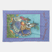 HISS N' FITZ KAT, THANKSGIVING KEUKENHANDDOEK (Horizontaal)