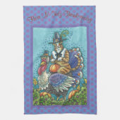 HISS N' FITZ KAT, THANKSGIVING KEUKENHANDDOEK (Verticaal)