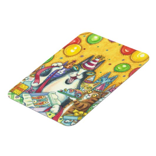 Hiss N' Fitz Katten BIRTHDAY MAGNET *Customize Magneet (Linkerzijde)