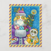 HISS N' FITZ KATTEN KERSTMIS WINKELEN, VEREN BOOM FEESTDAGENKAART (Voorkant)