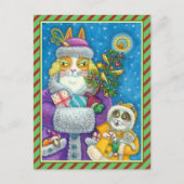 HISS N' FITZ KATTEN KERSTMIS WINKELEN, VEREN BOOM FEESTDAGENKAART (Voorkant)