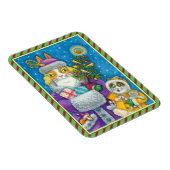 HISS N' FITZ KATTEN KERSTMIS WINKELEN, VEREN BOOM MAGNEET (Rechterzijde)