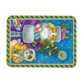 HISS N' FITZ KATTEN KERSTMIS WINKELEN, VEREN BOOM MAGNEET (Horizontaal)