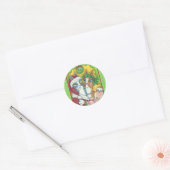 HISS N' FITZ KISSING CATS, SANTA CLAWS STICKERS (Envelop)