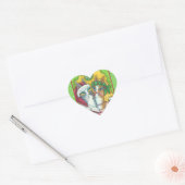 HISS N' FITZ KISSING CATS, SANTA CLAWS STICKERS (Envelop)
