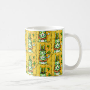 HISS N' FITZ LEPRECHAUN, ST. PADDY'S DAY FUNNY CAT KOFFIEMOK