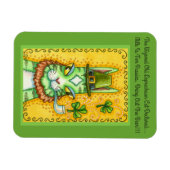 HISS N' FITZ LEPRECHAUN, ST. PADDY'S DAY FUNNY CAT MAGNEET (Horizontaal)
