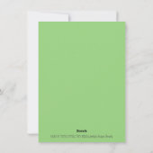 HISS N' FITZ LEPRECHAUN ST. PADDY'S FUNNY CAT Flat Feestdagenkaart (Achterkant)