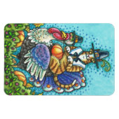 Hiss N' Fitz Pilgrim over Thanksgiving Turkije MAG Magneet (Horizontaal)