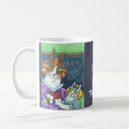 Hiss N' Fitz Teacher's Pet VALENTIJN CAT-MOK Koffiemok (Links)