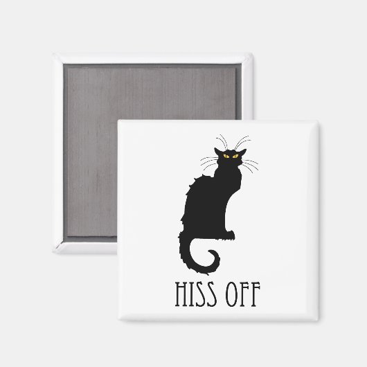 Hiss of Cat Funny Magneet (Voorkant / Achterkant)