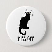 Hiss of Cat Funny Ronde Button 7,6 Cm (Voorkant)