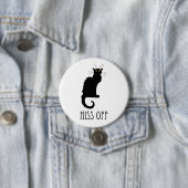 Hiss of Cat Funny Ronde Button 7,6 Cm (In situ)