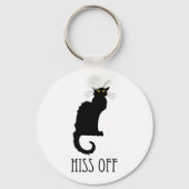 Hiss of Cat Funny Sleutelhanger (Voorkant)