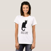 Hiss of Cat Funny T-shirt (Voorkant volledig)