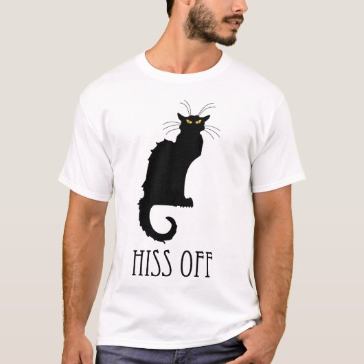 Hiss of Cat Funny T-shirt (Voorkant)
