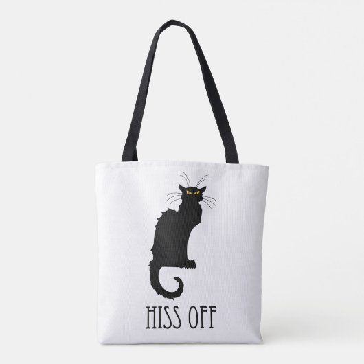 Hiss of Cat Funny Tote Bag (Achterkant)