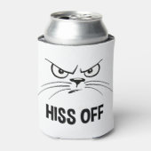 Hiss of Funny Angry Cat Blikjeskoeler (Blikje Voorkant)