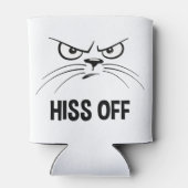 Hiss of Funny Angry Cat Blikjeskoeler (Achterkant)