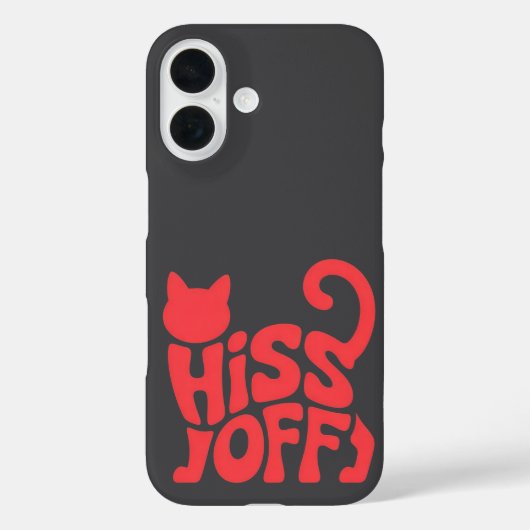 "Hiss Off – Katten Typography Design"      Case-Mate iPhone Case (Achterkant)