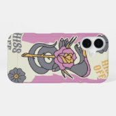 Hiss Off – Tatoeage Slang iPhone 16 Hoesje (Achterkant horizontaal)