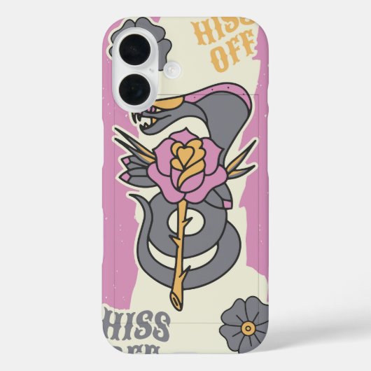 Hiss Off - Tattoo Snake Case-Mate iPhone Case (Achterkant)