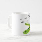 Hiss Snake Cute Emoji Koffiemok (Voorkant links)