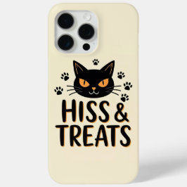 Hiss & Treats Black Cat iPhone 15 Pro Max Hoesje