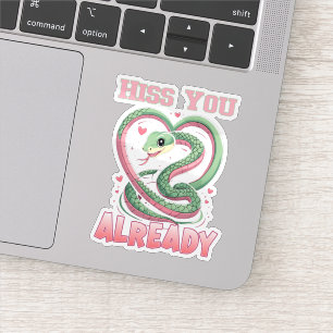 Hiss You Already Pastel Snake Sticker