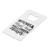 Hisses en Halloween Kisses Creditkaart Flessenopener (Achterkant Gekanteld)