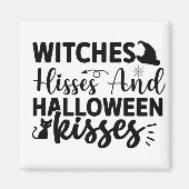 Hisses en Halloween Kisses Magneet (Voorkant)