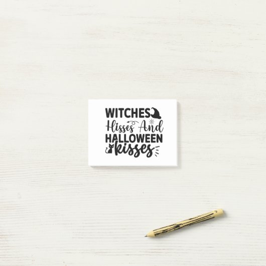 Hisses en Halloween Kisses Post-it® Notes (Op bureau)