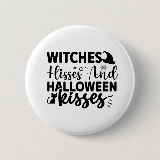 Hisses en Halloween Kisses Ronde Button 5,7 Cm (Voorkant)
