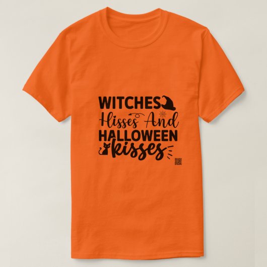 Hisses en Halloween Kisses T-shirt (Design voorkant)