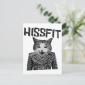 Hissfit Rebel Misfit Kitty Cat Briefkaart (Staand voorkant)