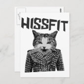 Hissfit Rebel Misfit Kitty Cat Briefkaart (Voorkant / Achterkant)