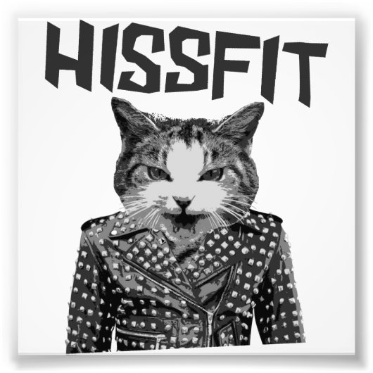 Hissfit Rebel Misfit Kitty Cat Foto Afdruk (Voorkant)