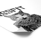 Hissfit Rebel Misfit Kitty Cat Foto Afdruk (Hoek)