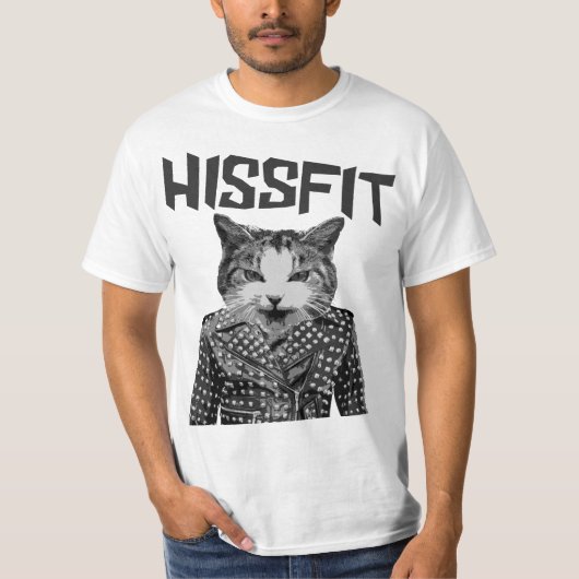 Hissfit Rebel Misfit Kitty Cat T-shirt (Voorkant)